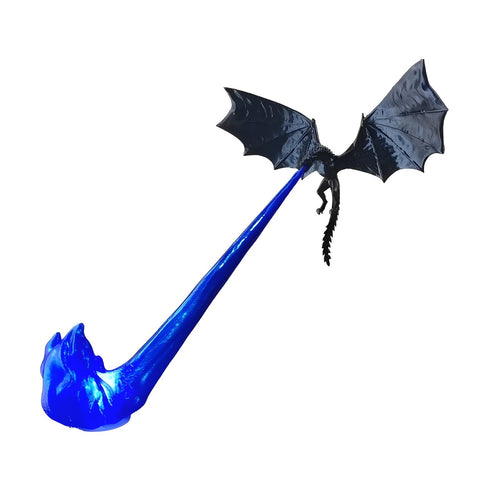 Emberwing dragon lamp with blue flame